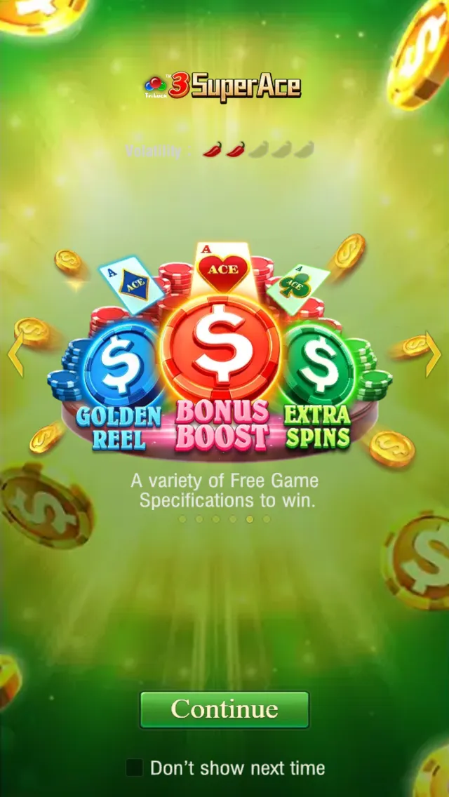 3 Super Ace game interface screenshot 2