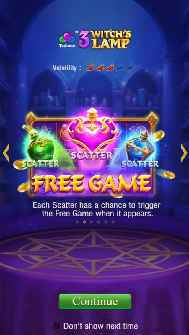 3 Witch's Lamp game interface screenshot 1