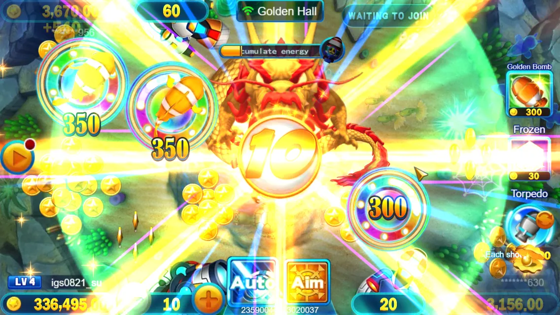 Bombing Fish game interface screenshot 3