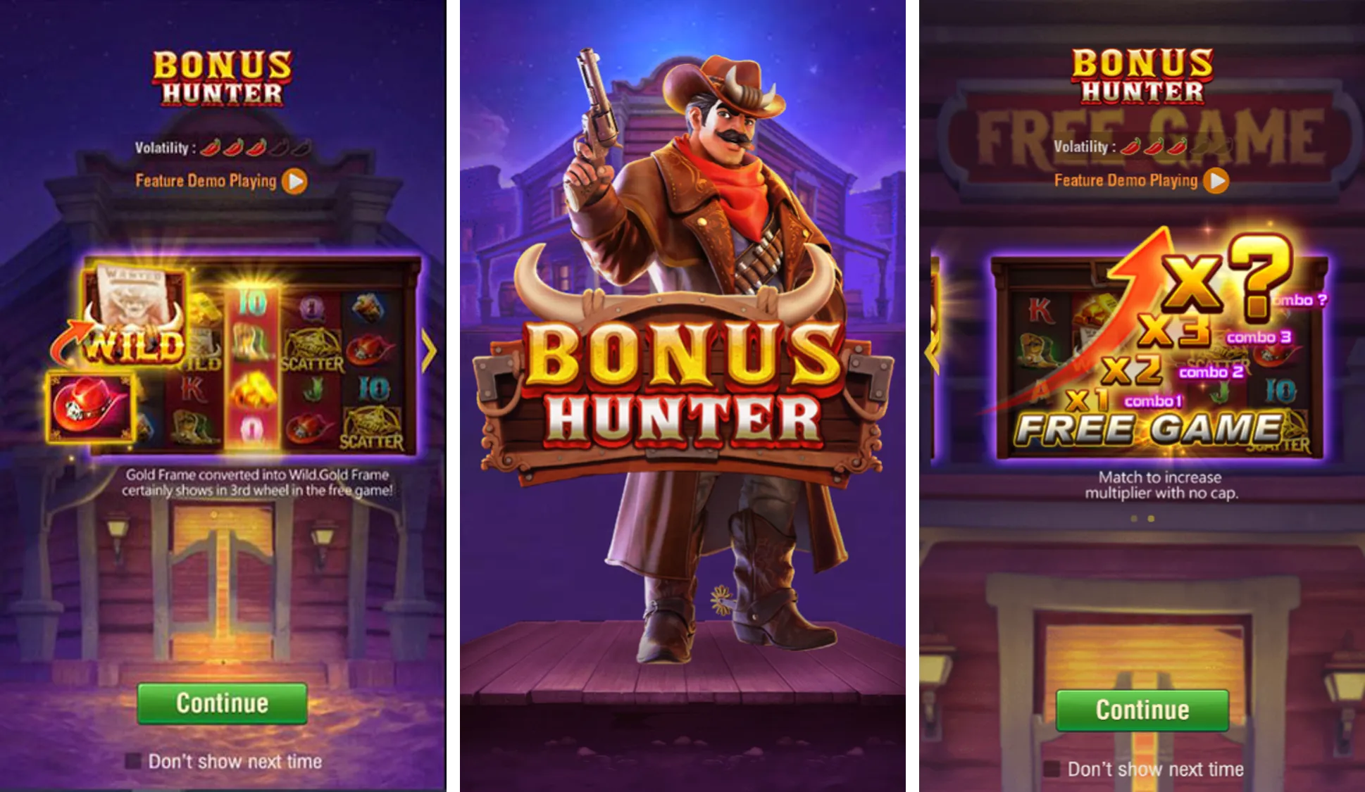 Bonus Hunter game interface screenshot 1