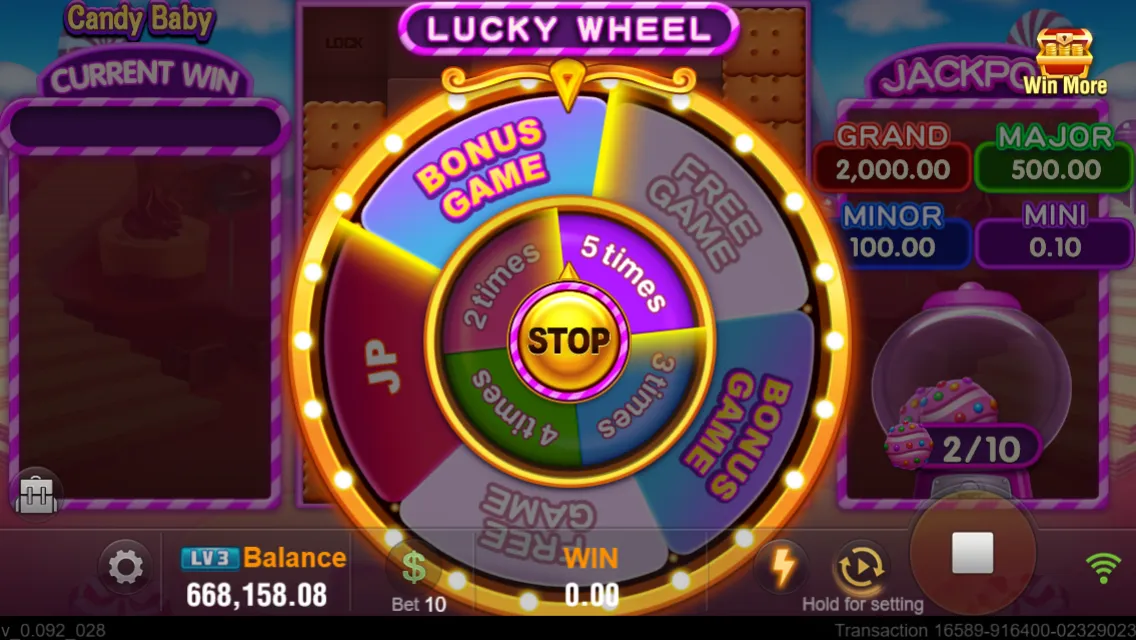 Candy Baby game interface screenshot 4