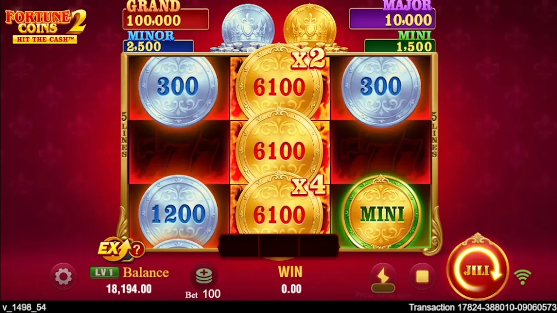 Fortune Coins 2 game interface screenshot 5