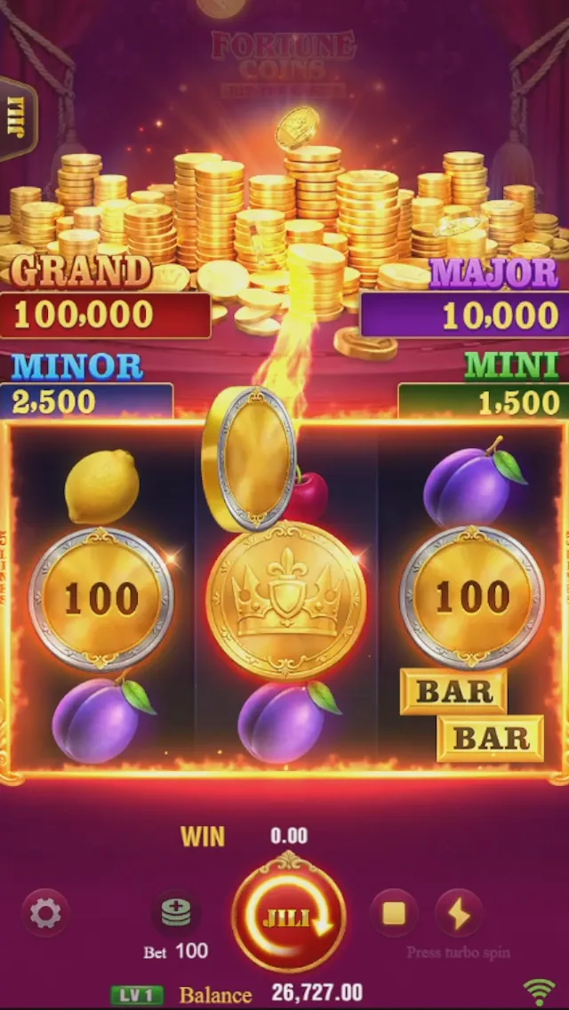 Fortune Coins game interface screenshot 2