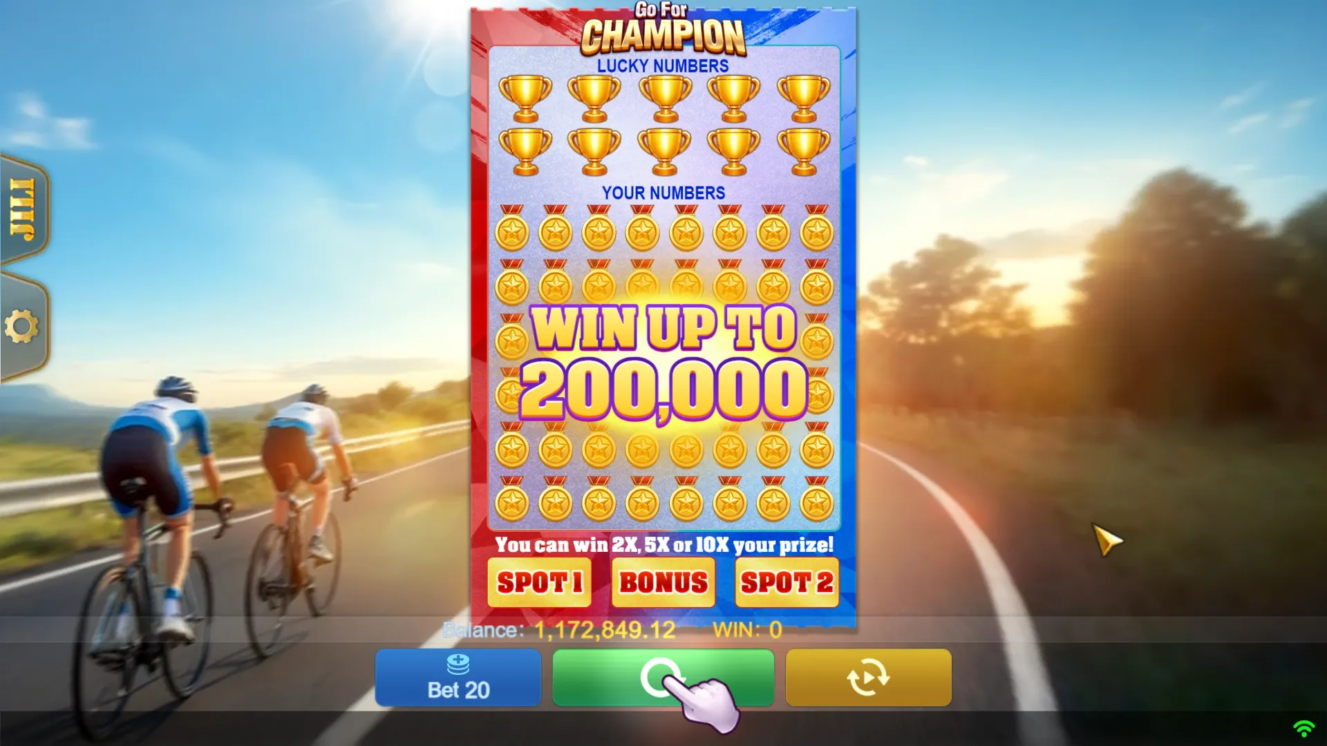 Go For Champion game interface screenshot 1