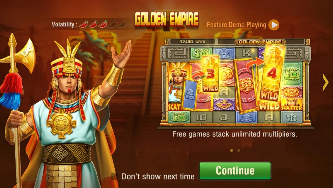 Golden Empire game interface screenshot 1