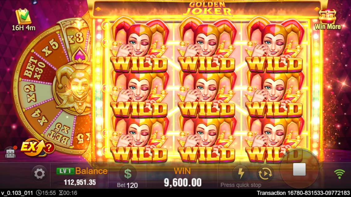GOLDEN JOKER game interface screenshot 5