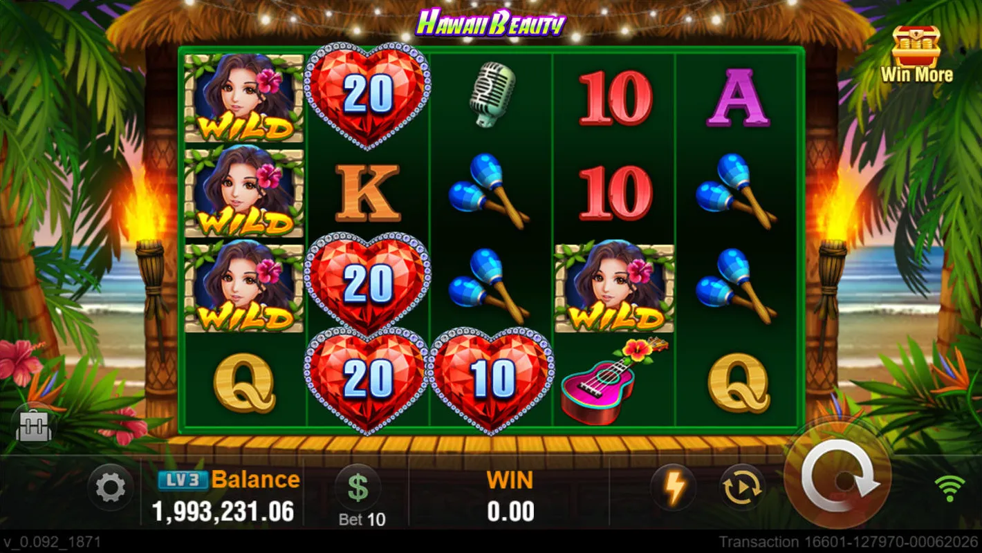 Hawaii Beauty game interface screenshot 3