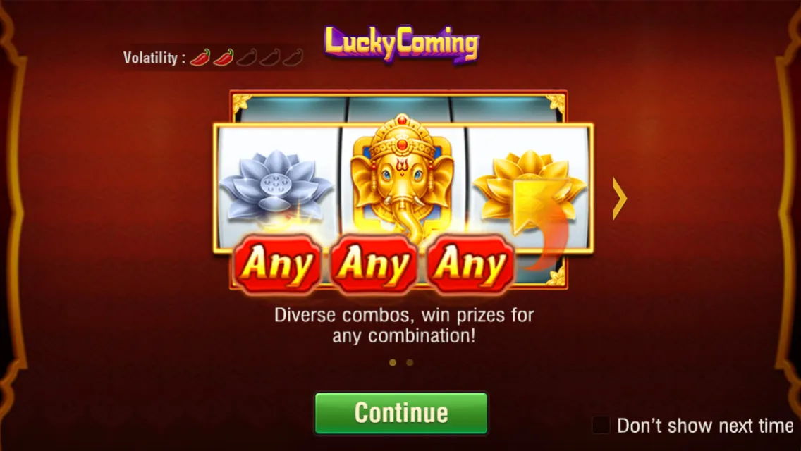 Lucky Coming game interface screenshot 1