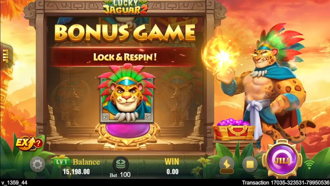 Lucky Jaguar 2 game interface screenshot 3