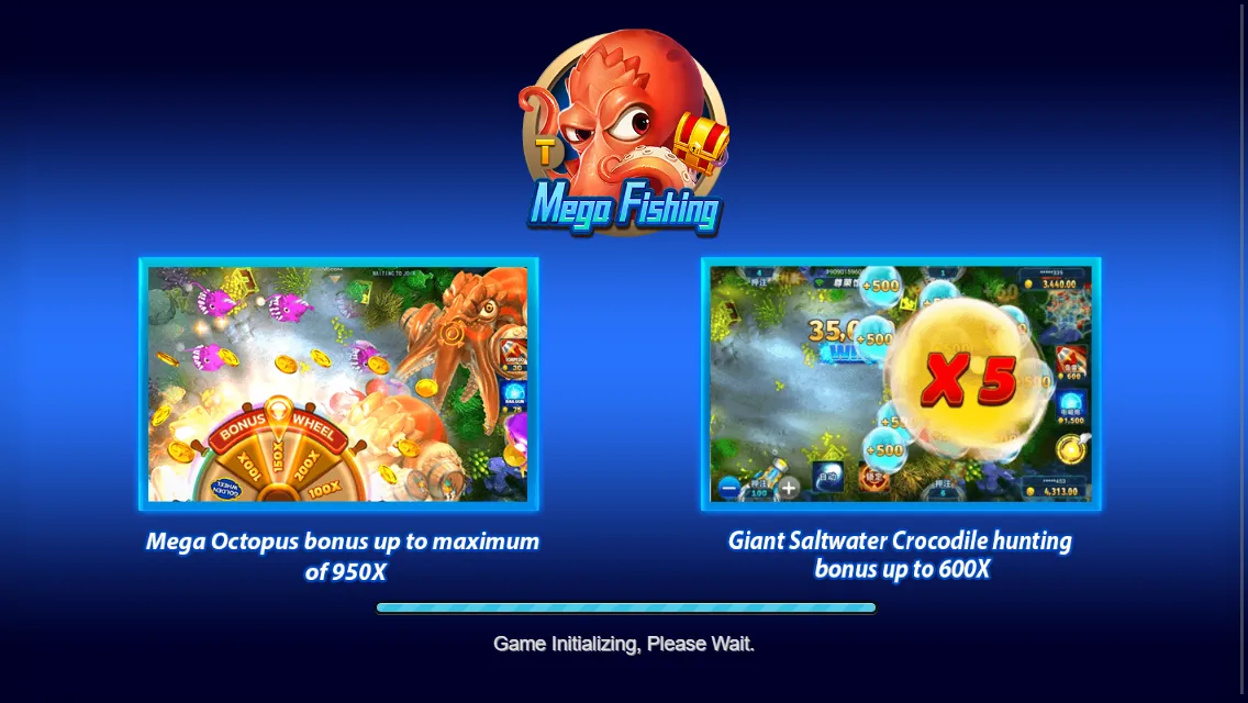 Mega Fishing game interface screenshot 1