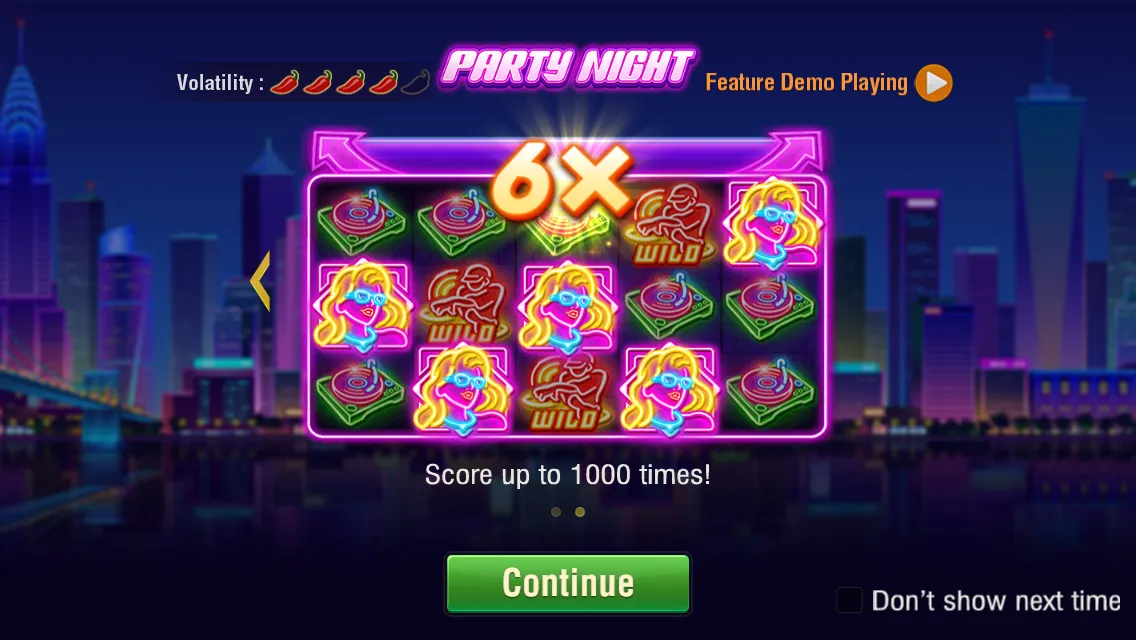 Party Night game interface screenshot 2