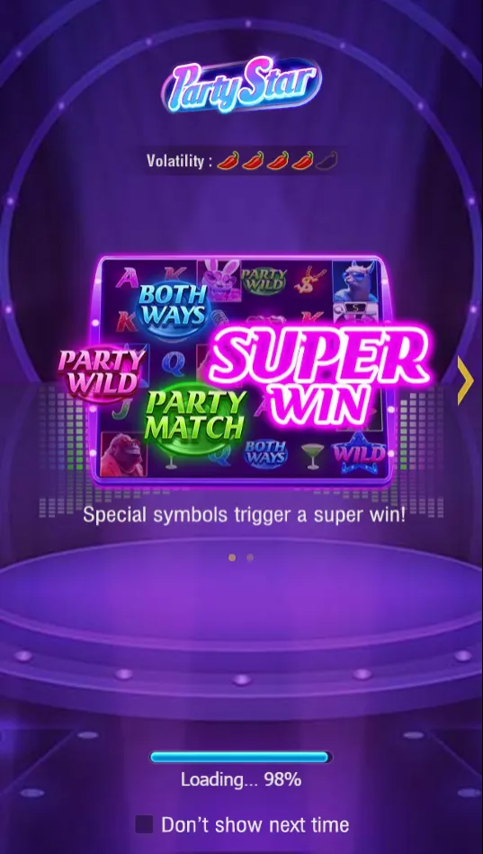 Party Star game interface screenshot 2