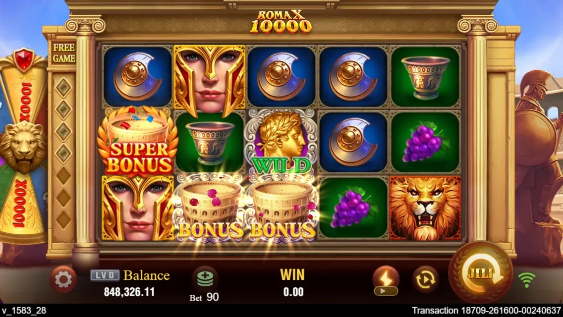 ROMA X 10000 game interface screenshot 3