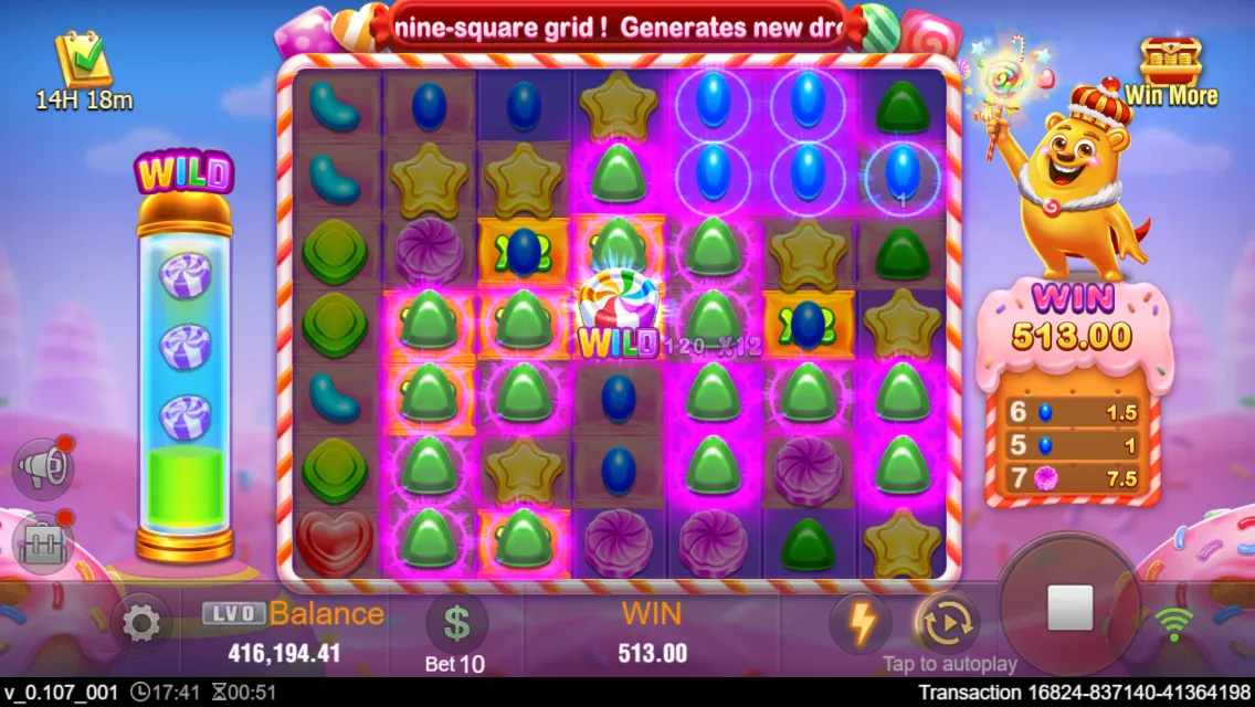 Sweet land game interface screenshot 4