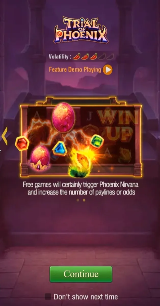 Trial of Phoenix game interface screenshot 2