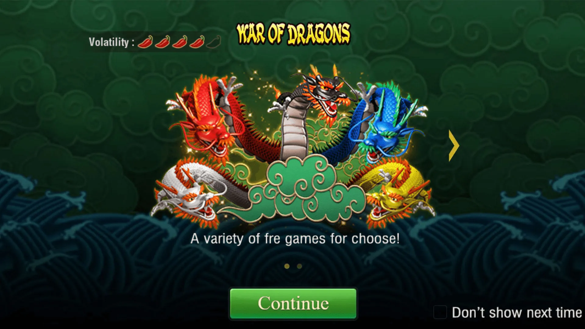 War Of Dragons game interface screenshot 1
